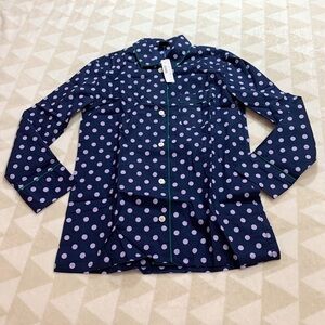 J crew purple dreamy polka dot pajama top